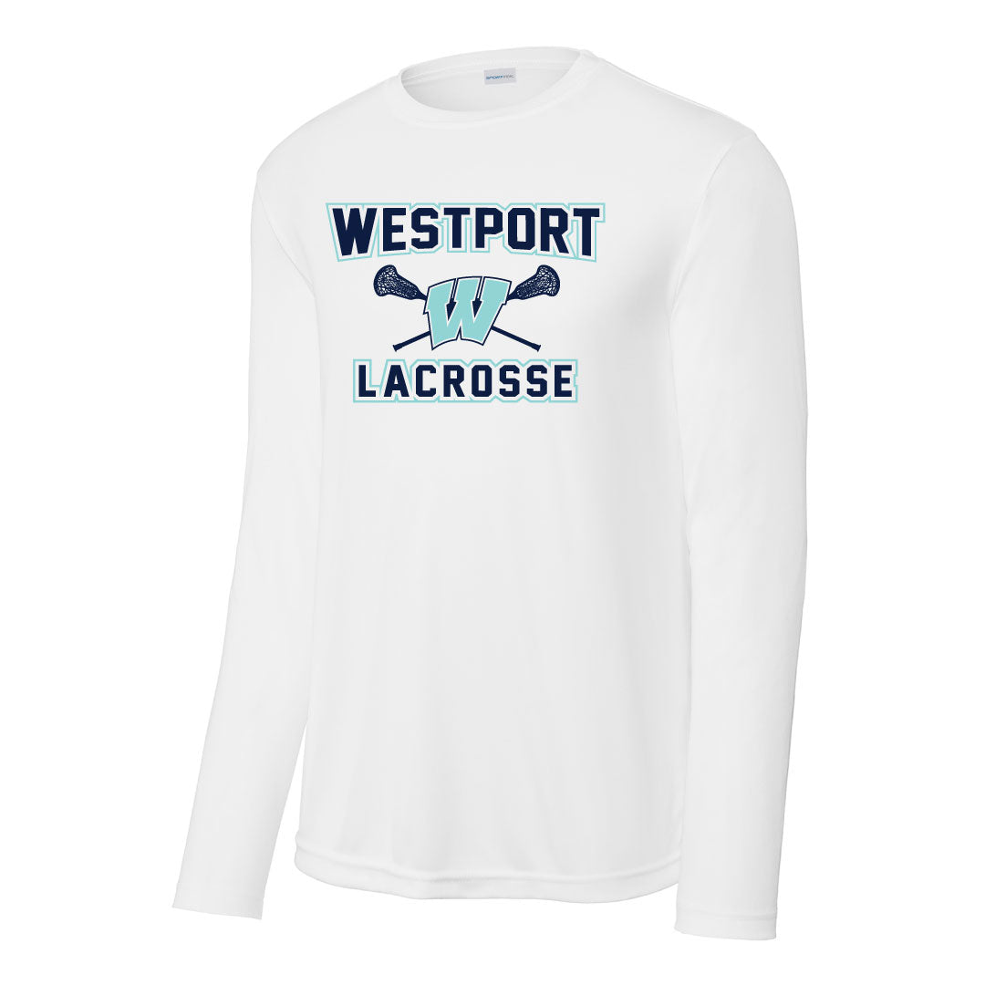 Westport PAL Girls Lacrosse Performance Long Sleeve Logowear Westport PAL Girls Lacrosse White Ladies XS