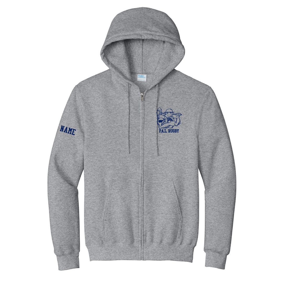 Westport PAL Rugby Full Zip Hoodie Logowear Westport PAL Rugby Grey Youth S