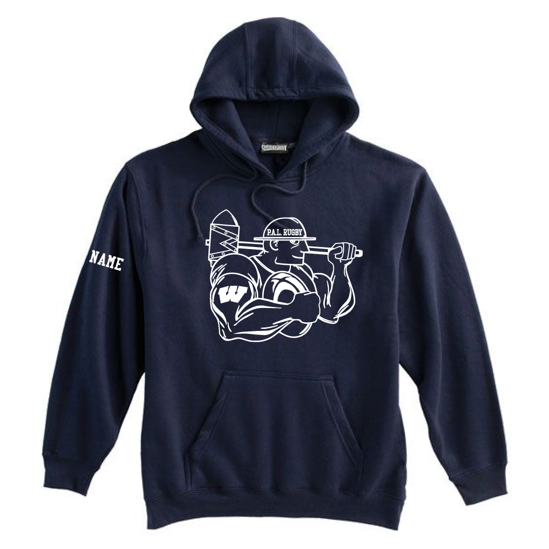 Westport PAL Rugby Hooded Sweatshirt Logowear Westport PAL Rugby Navy Youth S