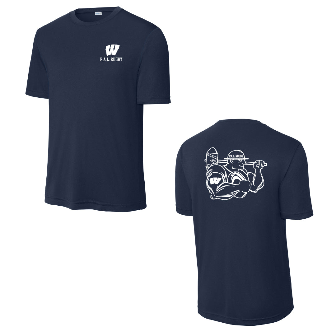 Westport PAL Rugby Performance Short Sleeve Logowear Westport PAL Rugby Navy Youth S