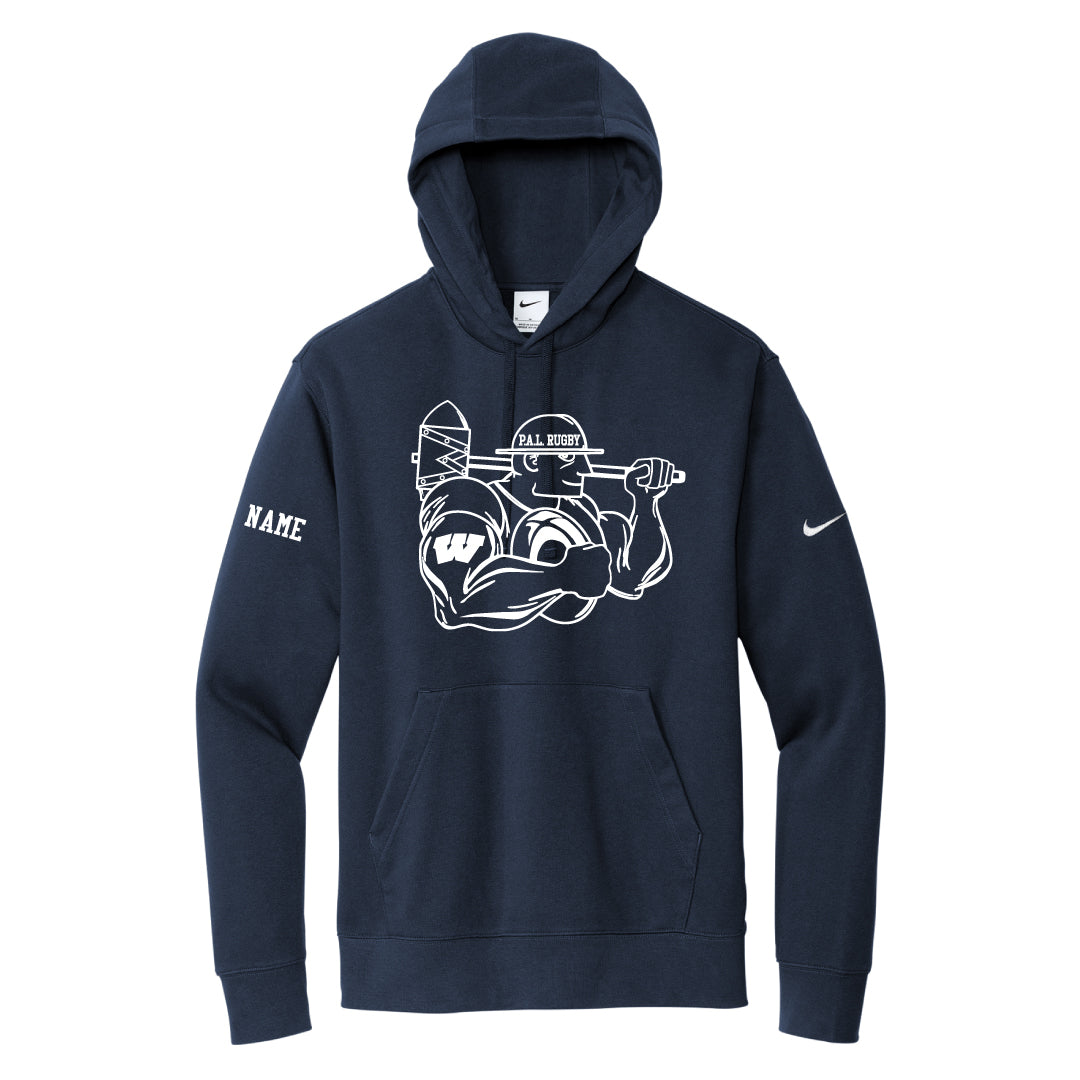 Westport PAL Rugby Nike Hooded Sweatshirt Logowear Westport PAL Rugby Navy Adult XS