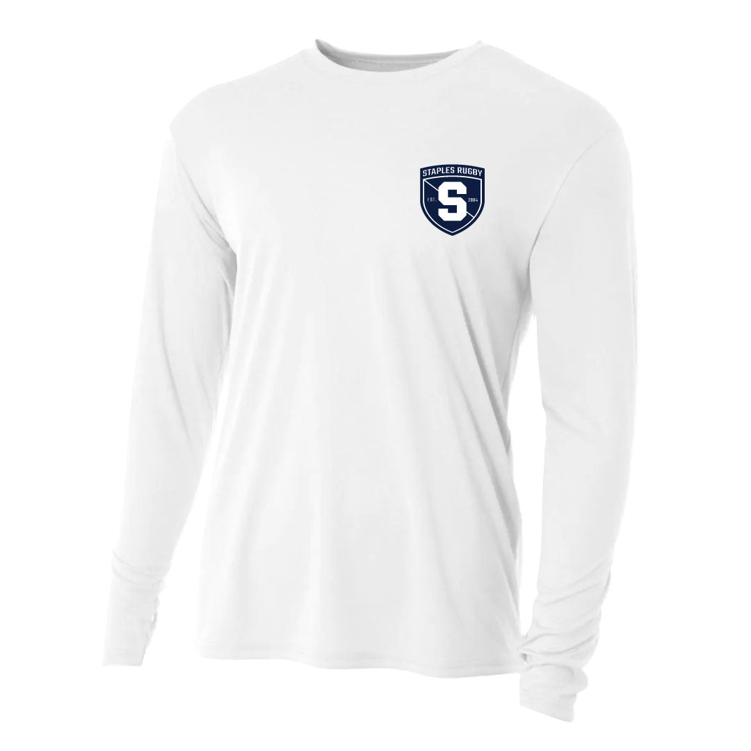 Staples Rugby Performance Long Sleeve Logowear Staples Rugby White Adult XS