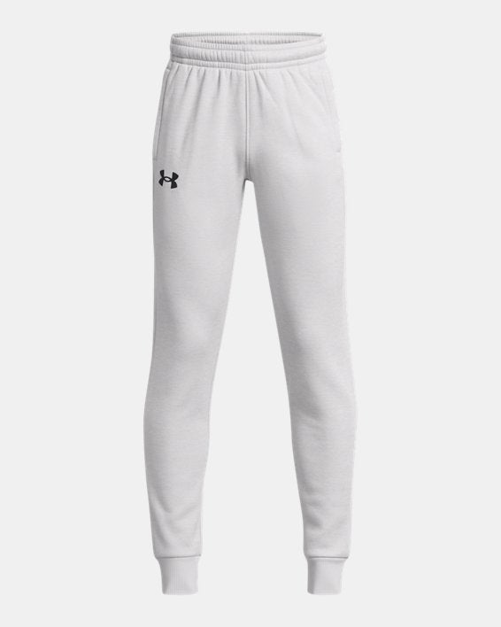 Under Armour Boys Armour Fleece R Joggers Apparel Under Armour Halo Gray/Black-014 XSmall 