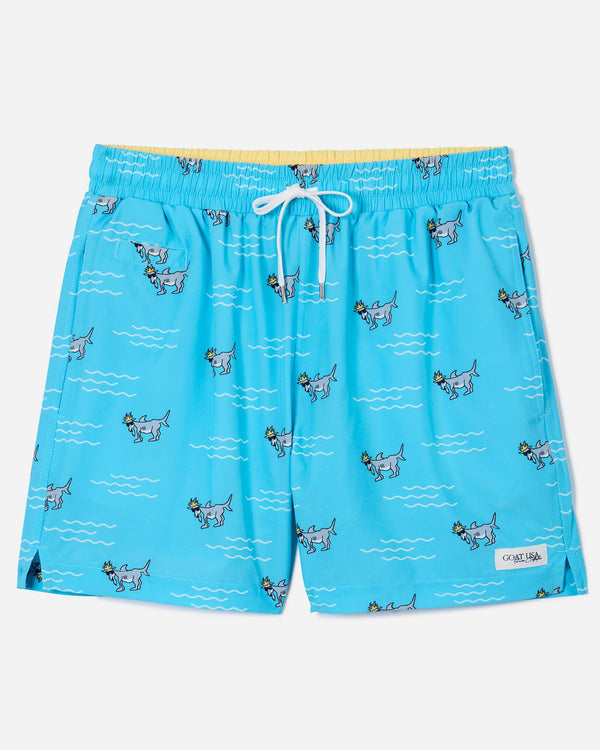 Goat USA Boys' Shark Bathing Suit Apparel Goat USA Royal Youth Small