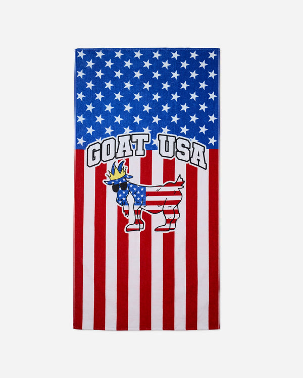 Goat USA Freedom 37" X 71" Beach Towel Accessories Goat USA White