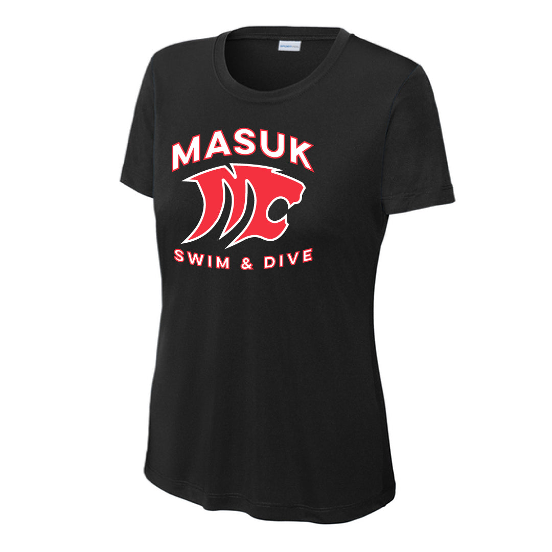 Masuk Girls Swim & Dive Performance Short Sleeve