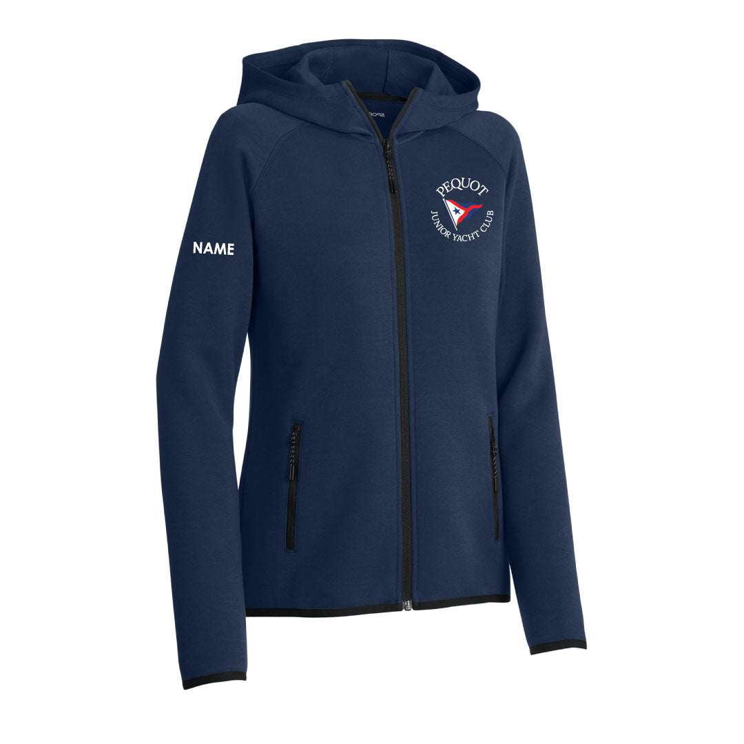 PYC Phenom Full-Zip Hoodie Logowear Pequot Yacht Club Navy Ladies XS