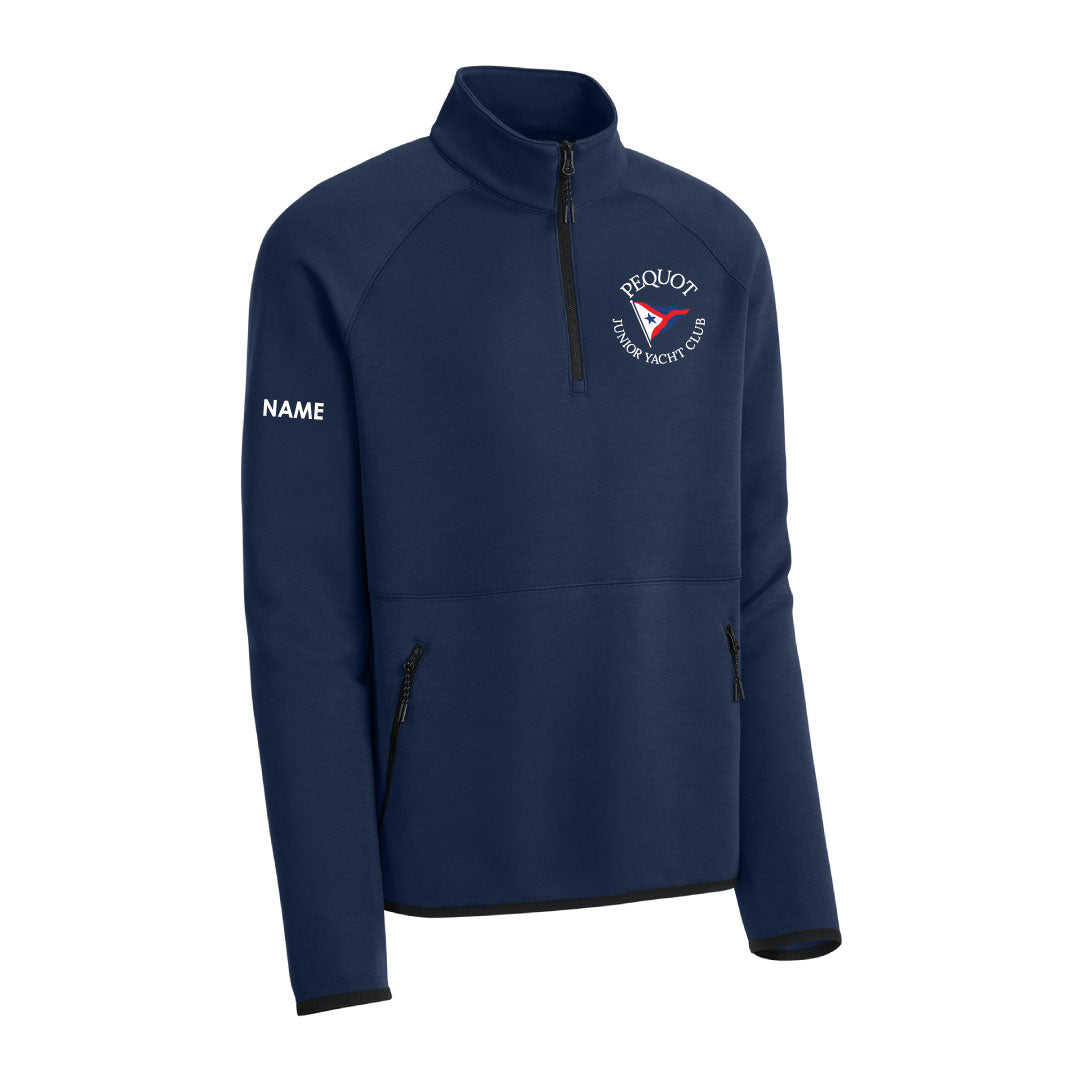 PYC Phenom 1/4-Zip Logowear Pequot Yacht Club Navy Adult XS