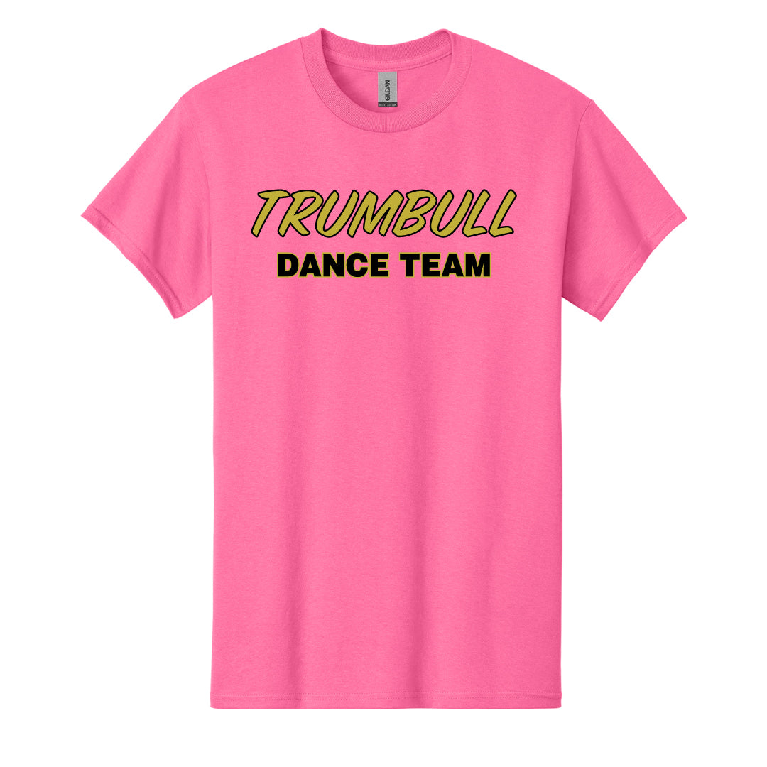 THS Dance Cotton Short Sleeve Logowear Trumbull Dance Team Pink Adult S