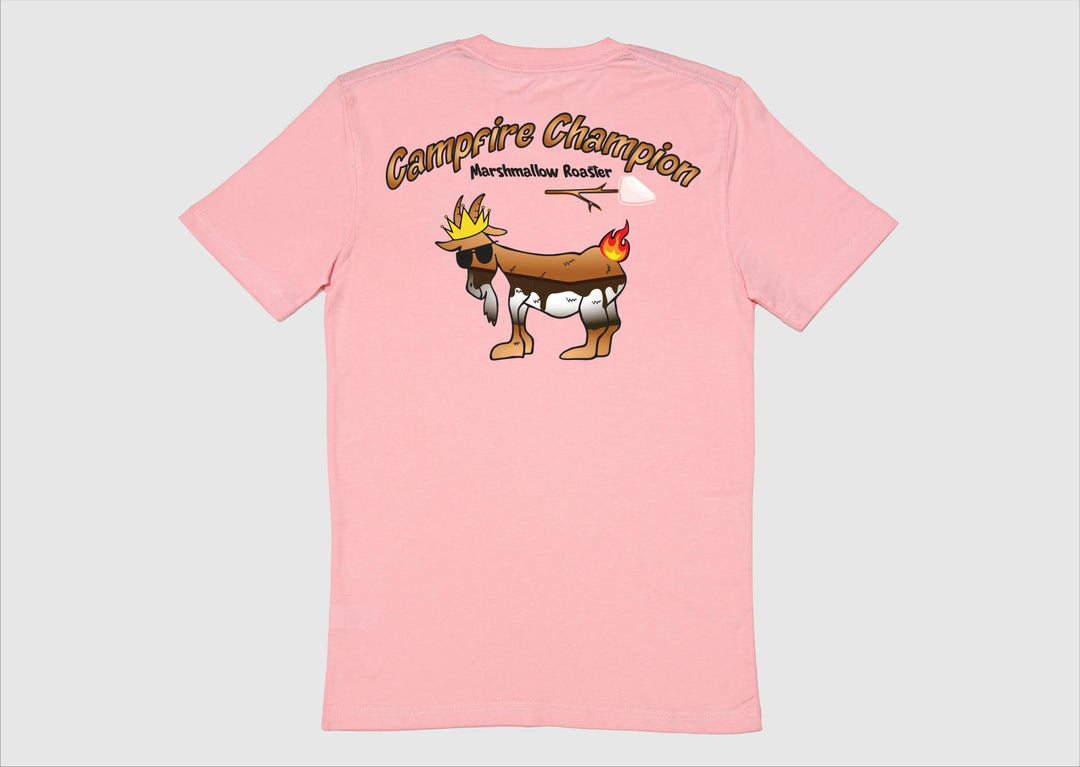 Goat USA Youth Pink Smores T-Shirt Apparel Goat USA Pink Youth Small 