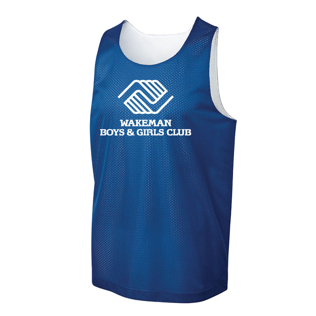 Wakeman Travel Basketball Reversible Pinnie Logowear Wakeman Boys & Girls Club Basketball Youth S  