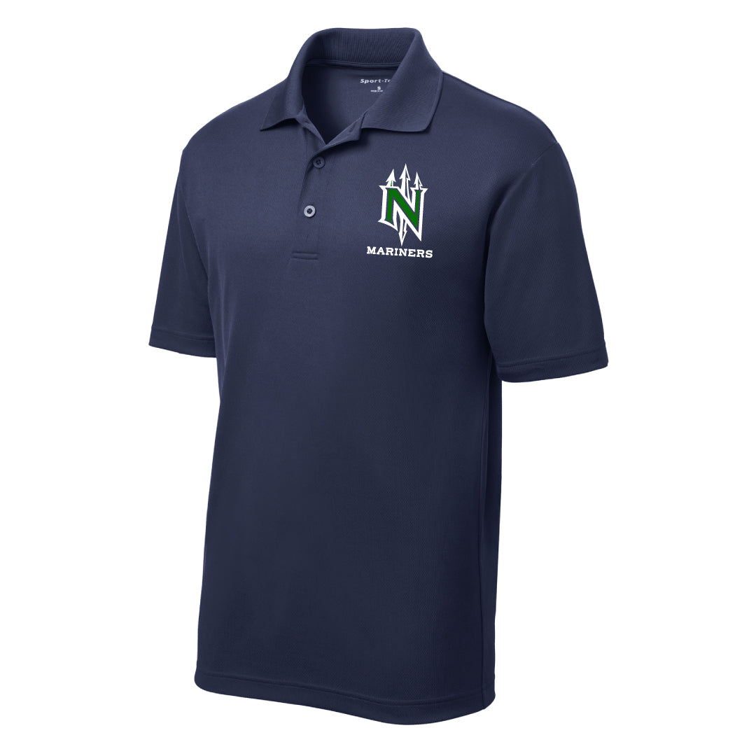 NYB Mariners Performance Polo Logowear Norwalk Youth Baseball Navy Adult XS