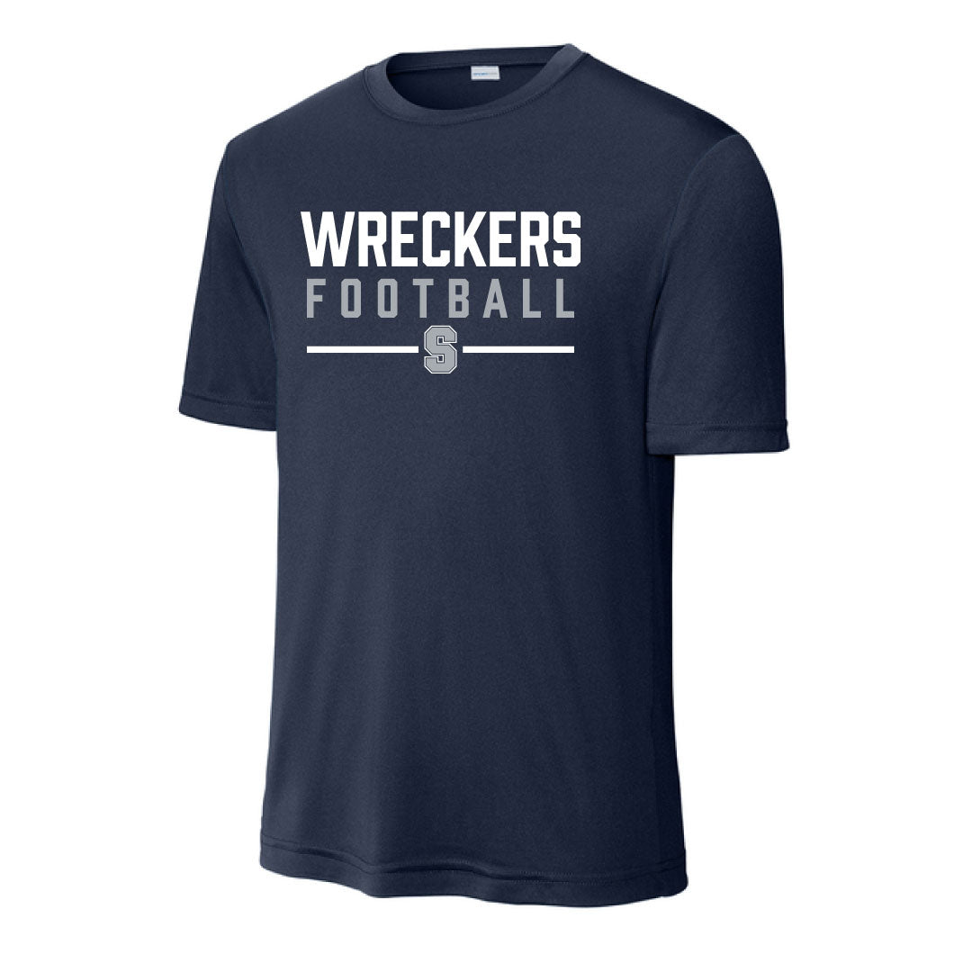 Staples Football Performance Practice Tee Logowear Staples Football Navy Adult XS