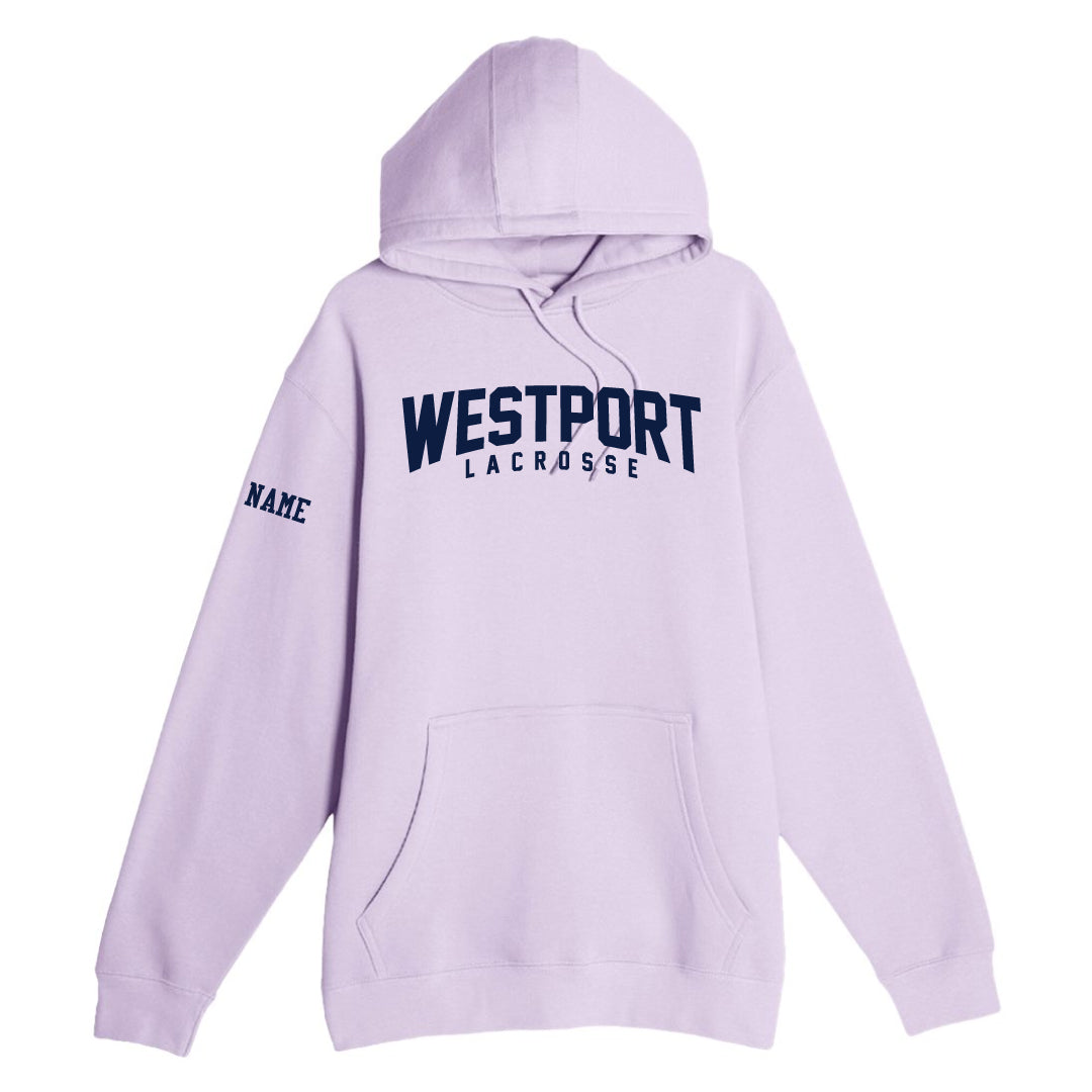 Westport PAL Girls Lacrosse Premium Hooded Sweatshirt Logowear Westport PAL Girls Lacrosse Lilac Youth S