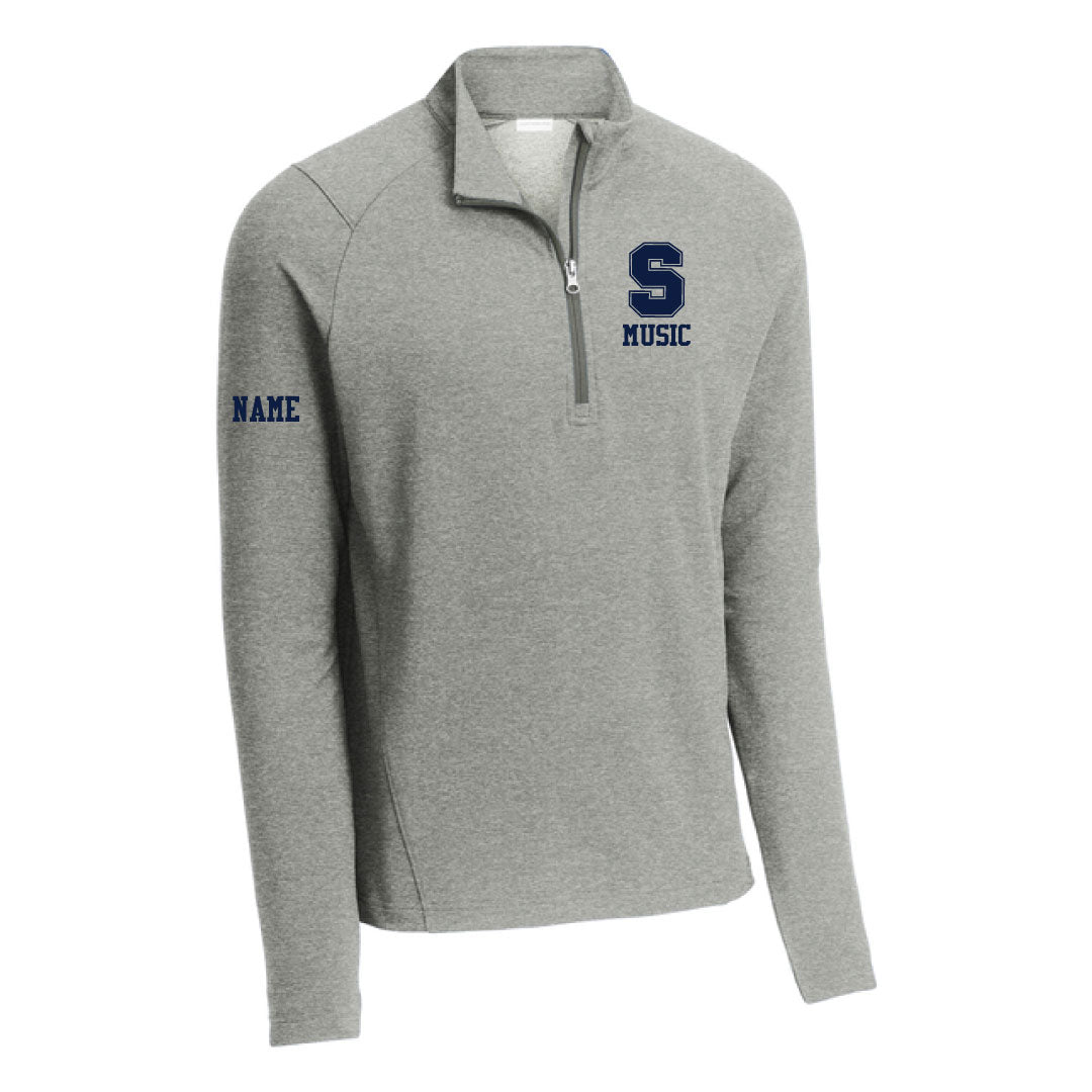 Staples Music Sport-Wick® Flex Fleece 1/4-Zip Logowear Staples Music Lt Grey Heather Mens S