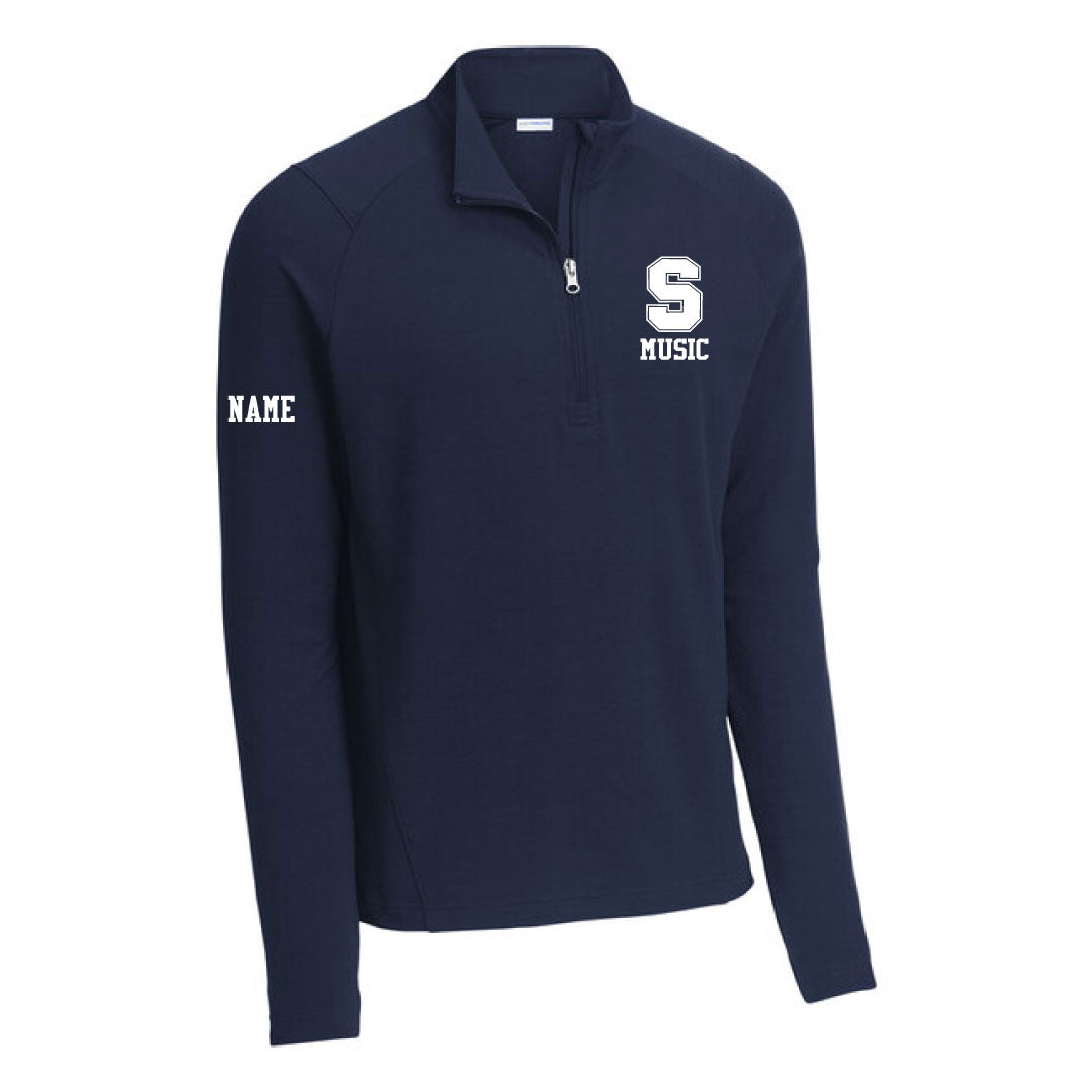 Staples Music Sport-Wick® Flex Fleece 1/4-Zip Logowear Staples Music Navy Mens S