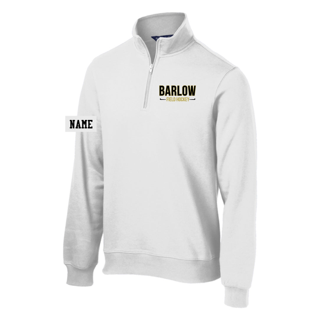 Barlow Field Hockey 1/4 Zip Sweatshirt Logowear Barlow Field Hockey White Adult XS