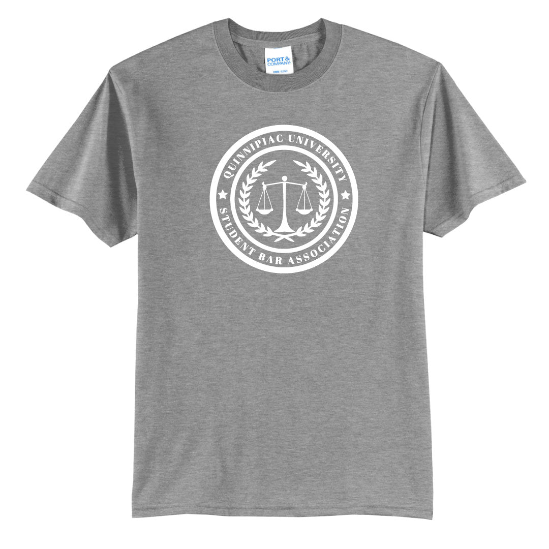 QSBA Cotton Blend Tee Logowear Quinnipiac Student Bar Associtaion Ath Heather Ladies XS