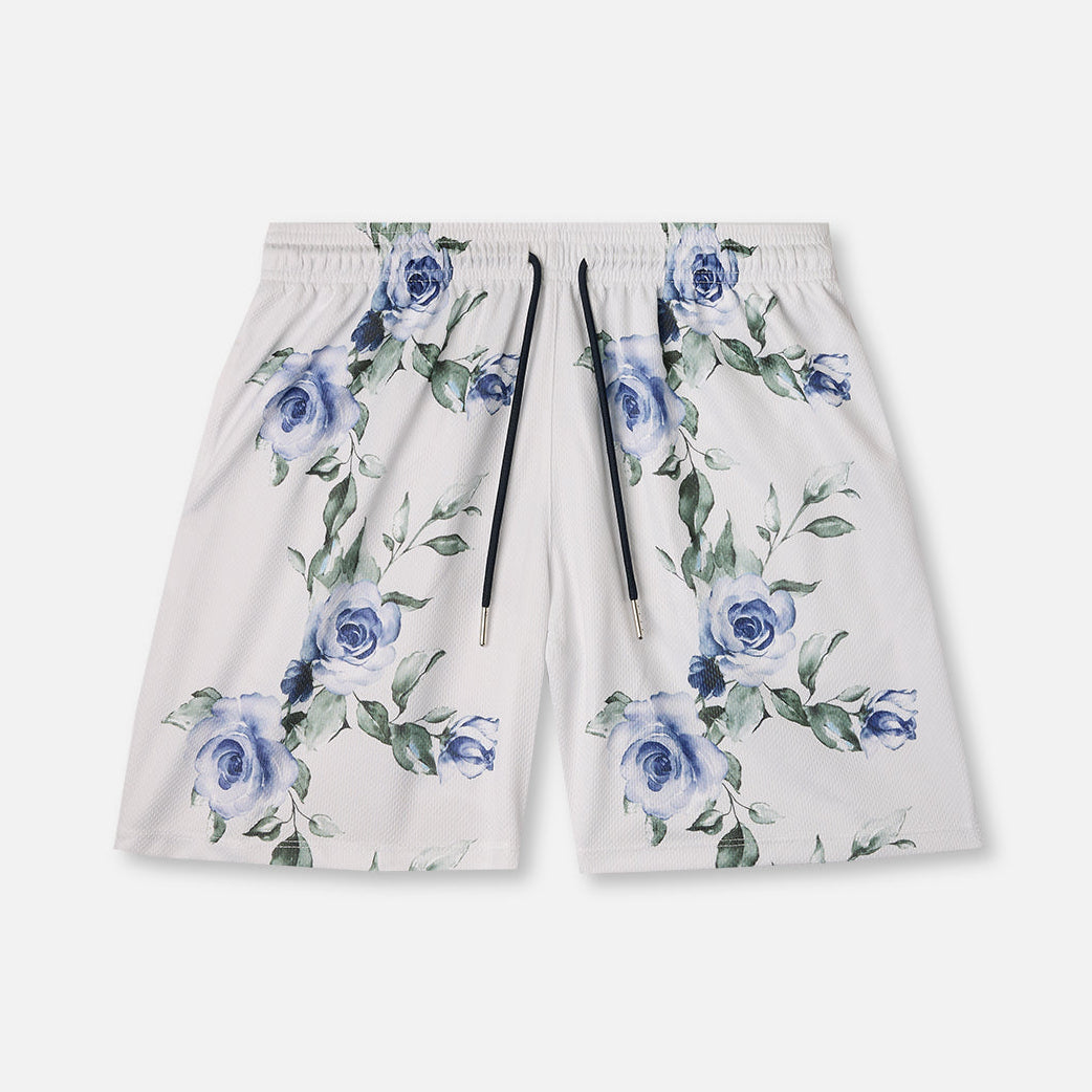 The Drip Shop Kids' Rose Garden Shorts Apparel The Drip Shop Ivory Youth Small