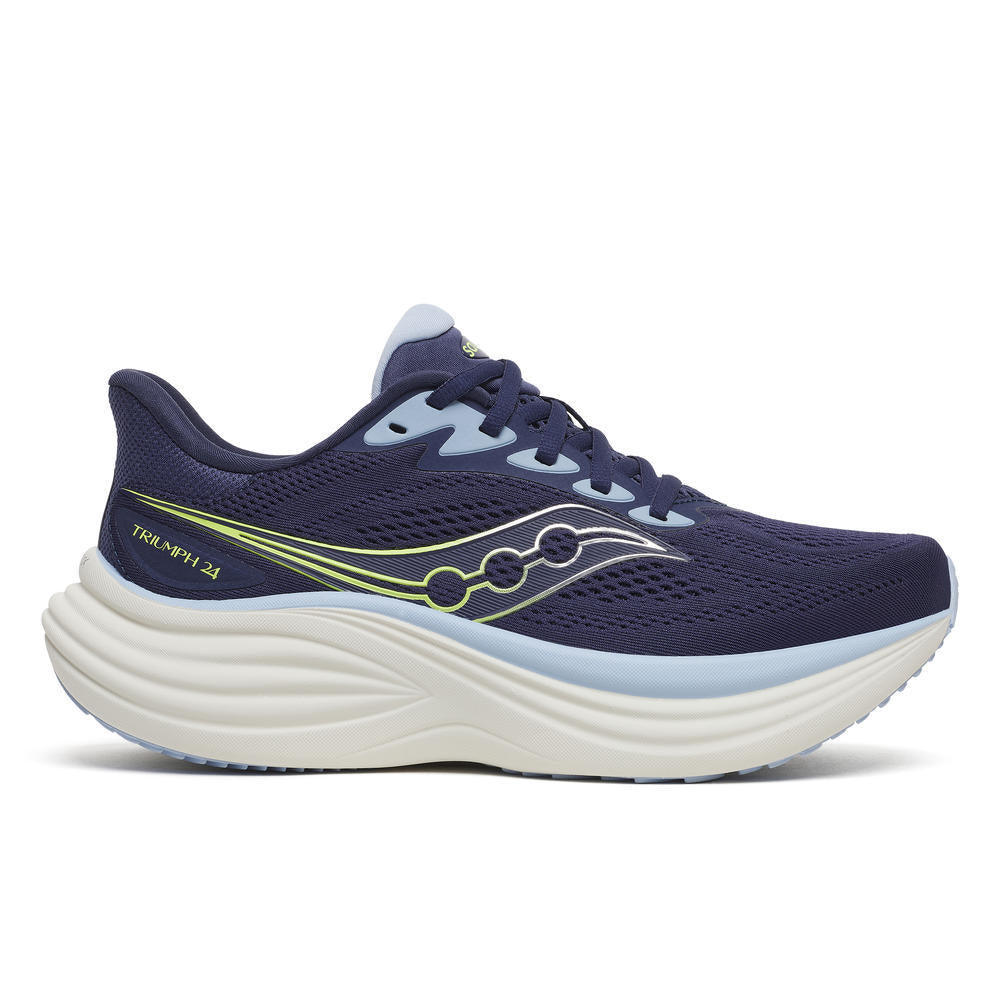 Saucony Women's Triumph 24 Footwear Saucony Naval/Quartz-1011 6 Medium