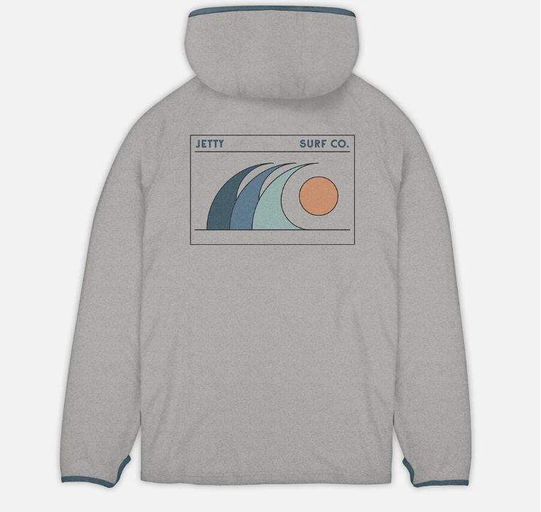 Jetty Men's Mahi UV Tech Hoodie Apparel Jetty Grey Small