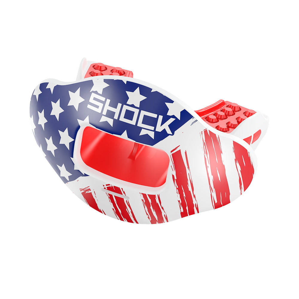 Shock Doctor Stars & Stripes Max AirFlow 2.0 Convertible Lip Guard Accessories United Sports Brands   