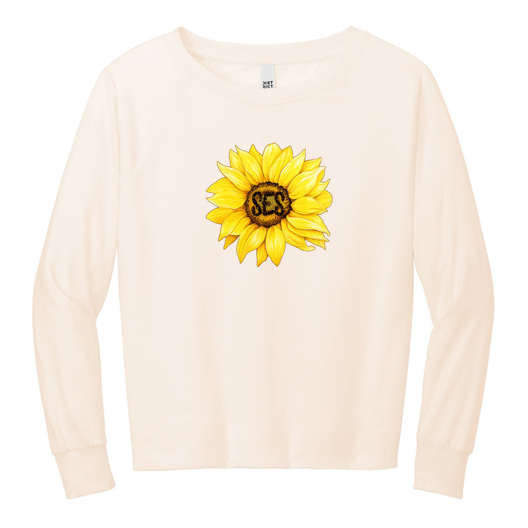 SES Faculty Flower Ladies Terry Crewneck
