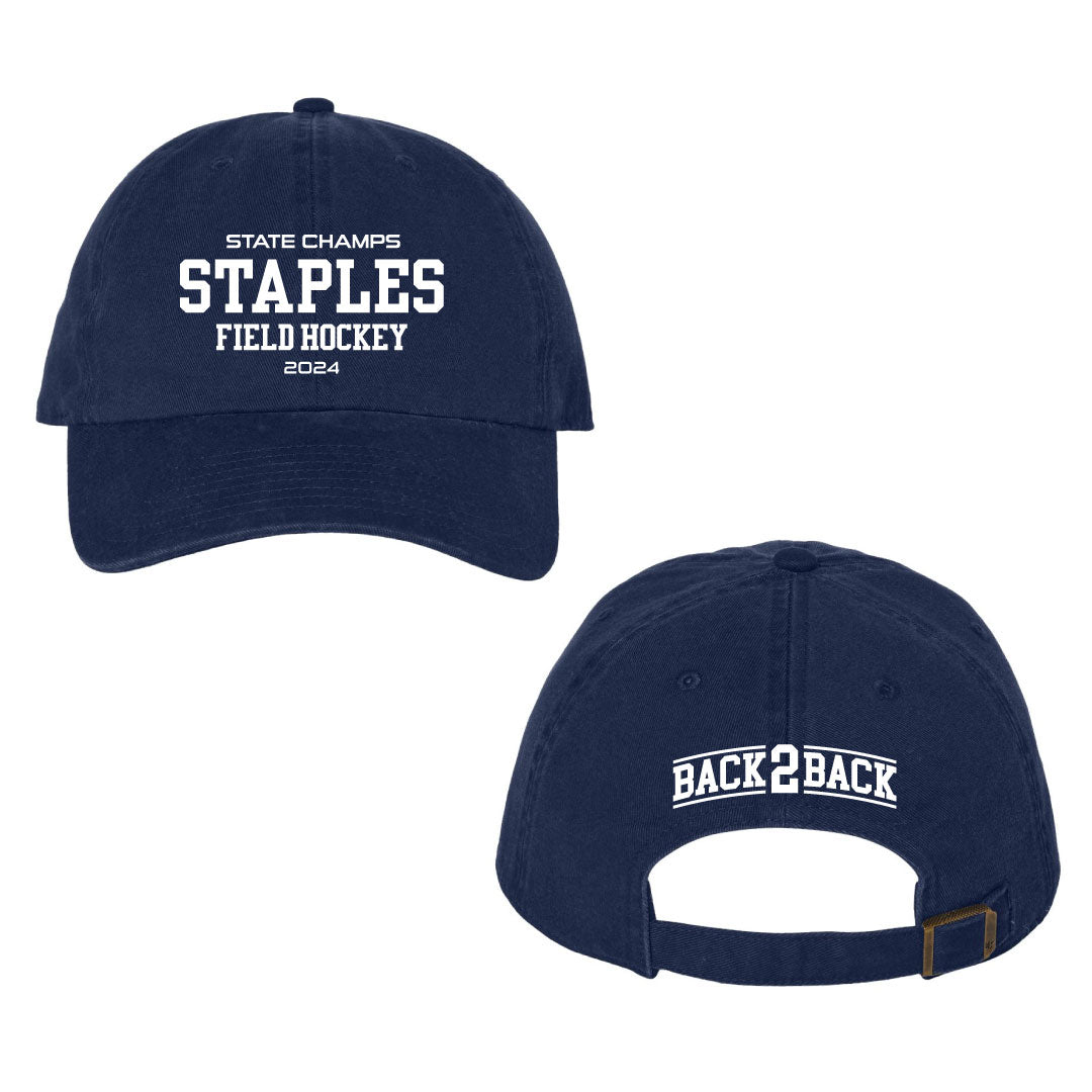 Staples Field Hockey STATE CHAMPS 2024 Baseball Cap Logowear Staples Field Hockey