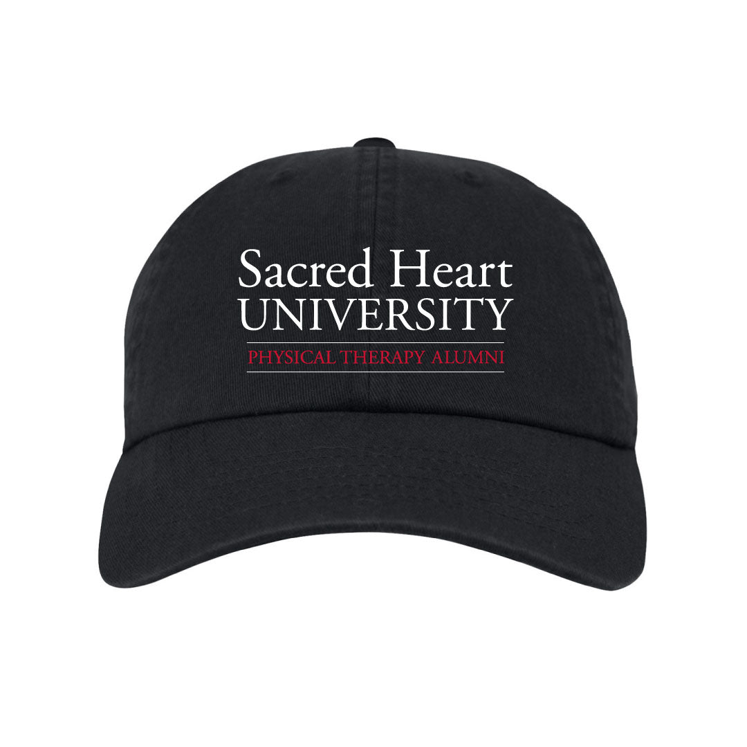 SHU DPT Alumni Hat Logowear Sacred Heart University Dept. of Physical Therapy Alumni Black  