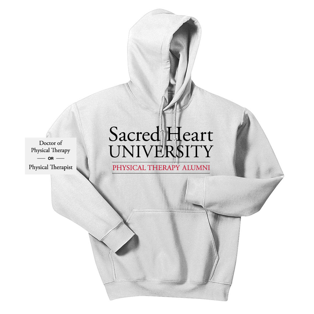 SHU DPT Alumni Hooded Sweatshirt Logowear Sacred Heart University Dept. of Physical Therapy Alumni White Adult S 