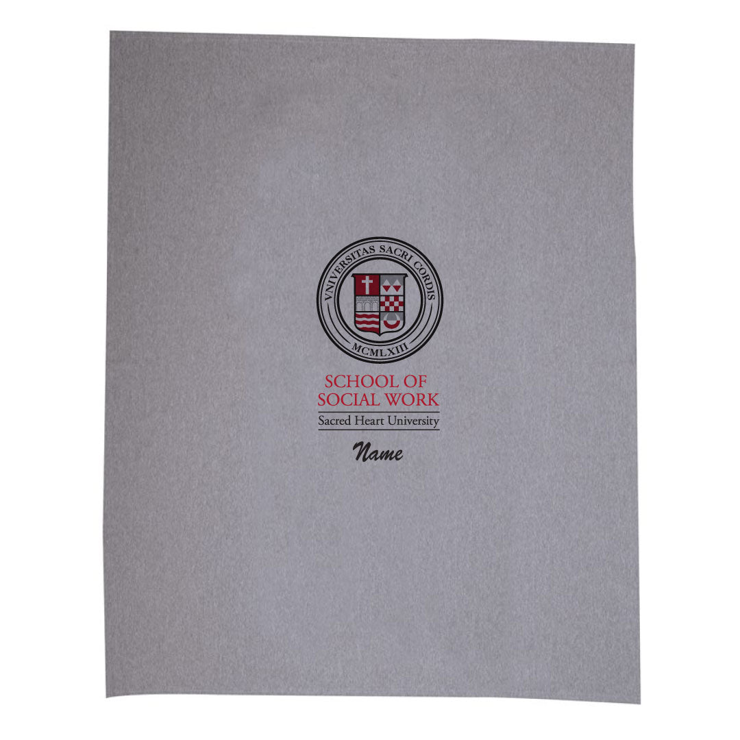 SHU School of Social Work Blanket Logowear SHU School of Social Work