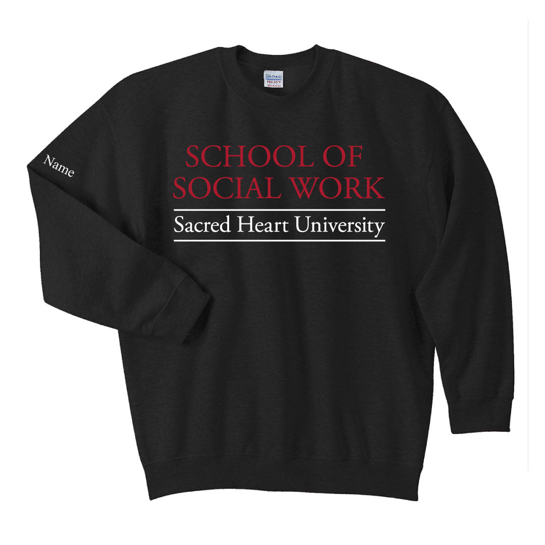 SHU School of Social Work Crewneck Logowear SHU School of Social Work Black Adult S