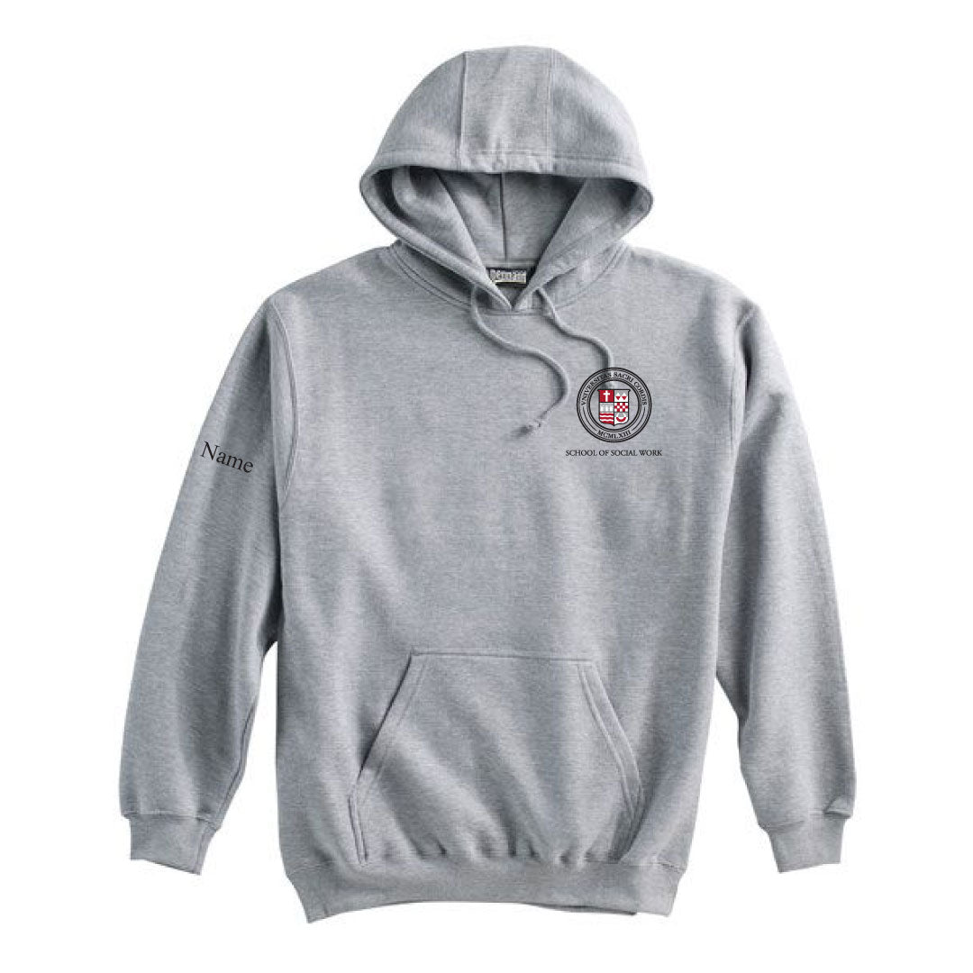 SHU School of Social Work Hooded Sweatshirt Logowear SHU School of Social Work Grey Adult XS