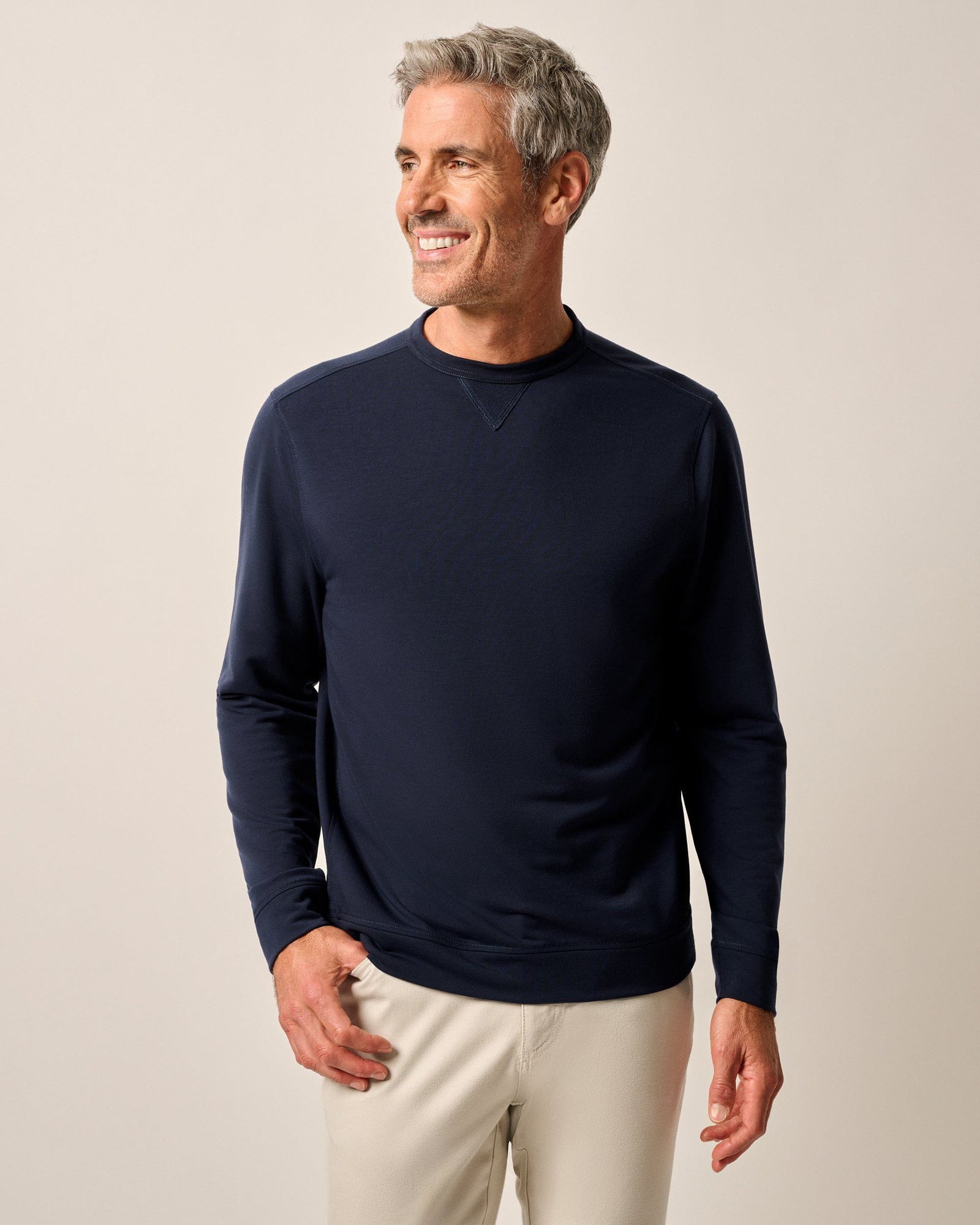 Johnnie-O Men's Reilly Crewneck Sweatshirt Apparel Johnnie-O Navy Small