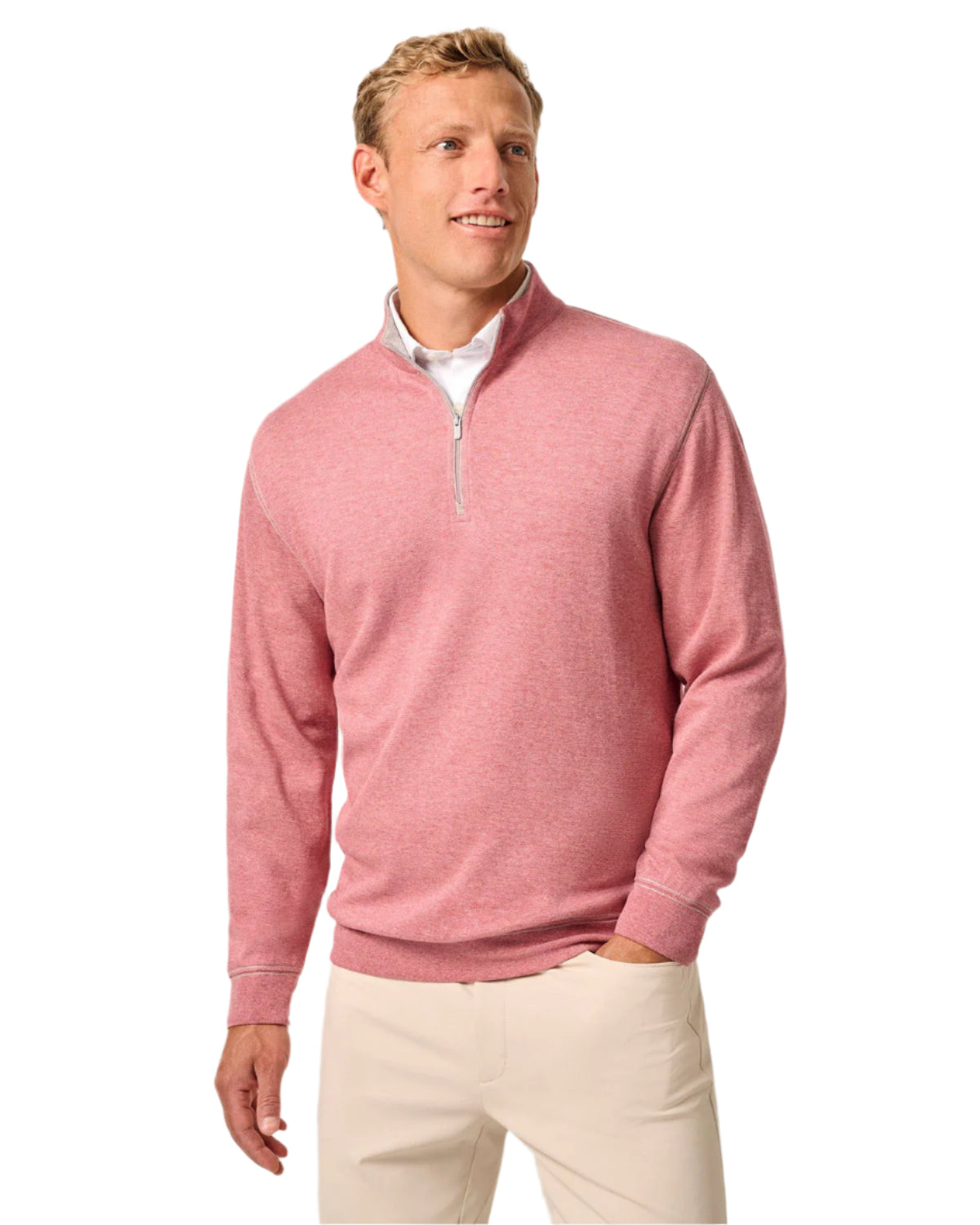 Johnnie-O Men's Hanks 1/4 Zip Pullover Apparel Johnnie-O Fireball Small
