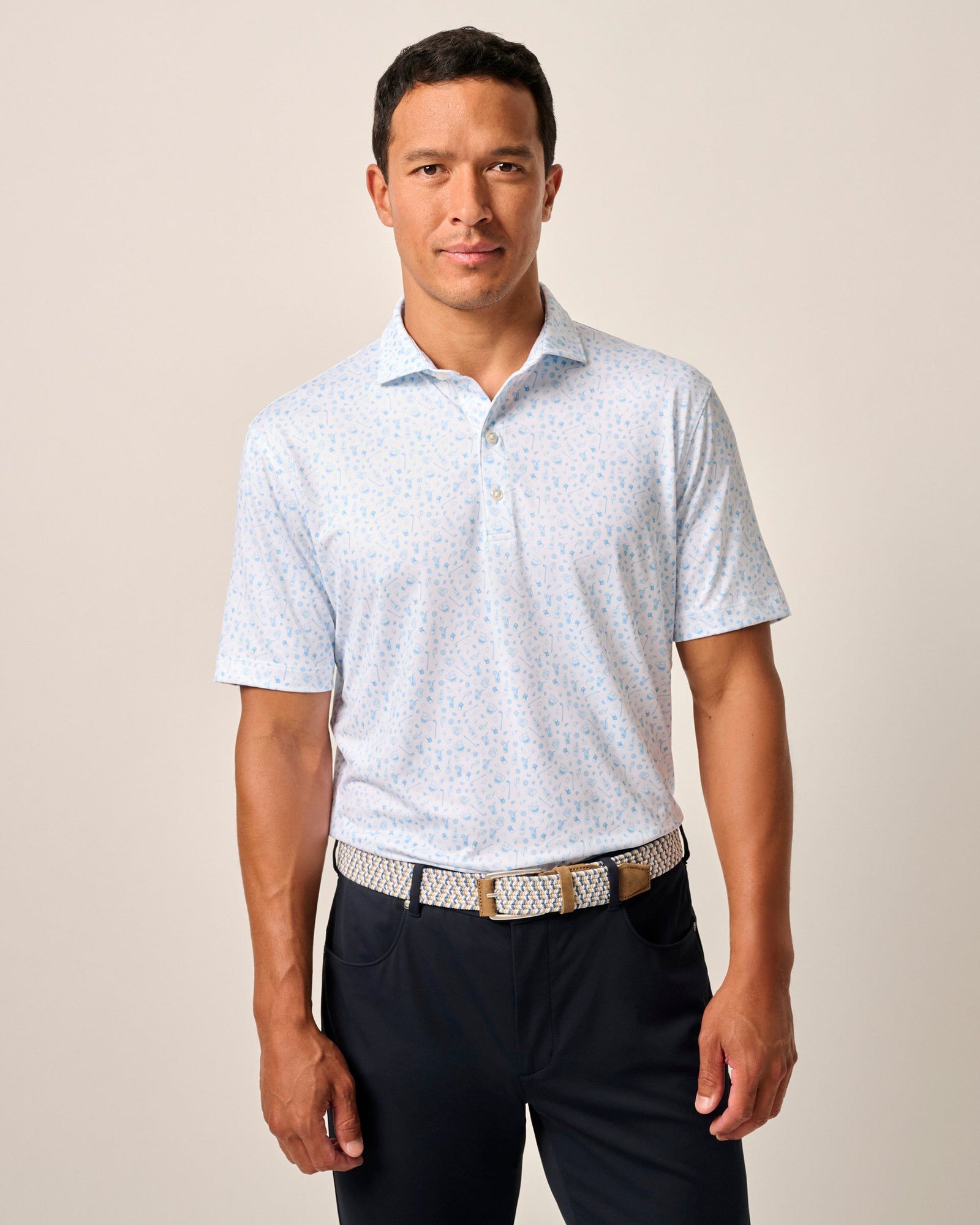 Johnnie-O Men's Swing Juice Performance Jersey Polo Apparel Johnnie-O Maliblu Small