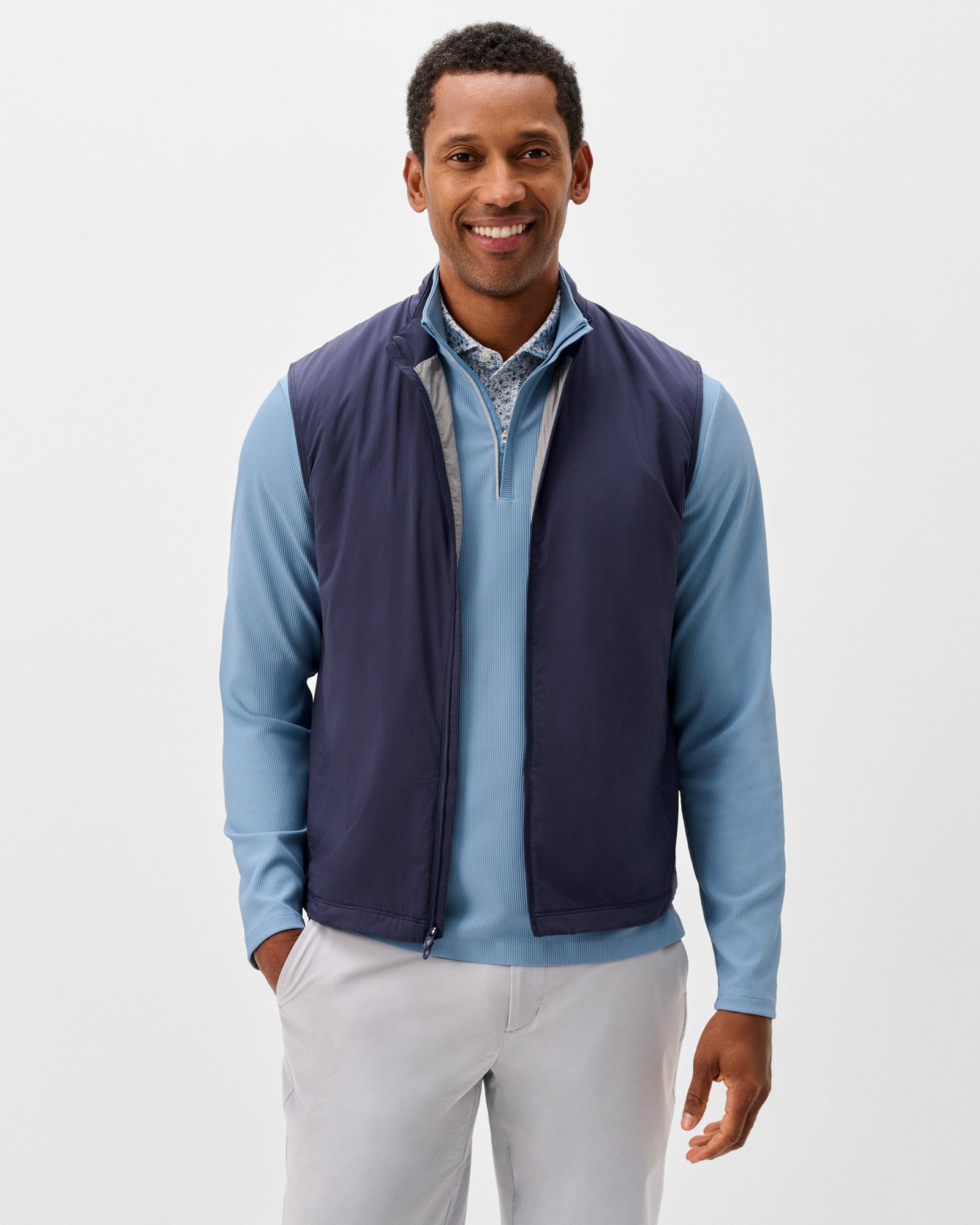 Johnnie-O Men's Charlton Performance Vest Apparel Johnnie-O Wake Small