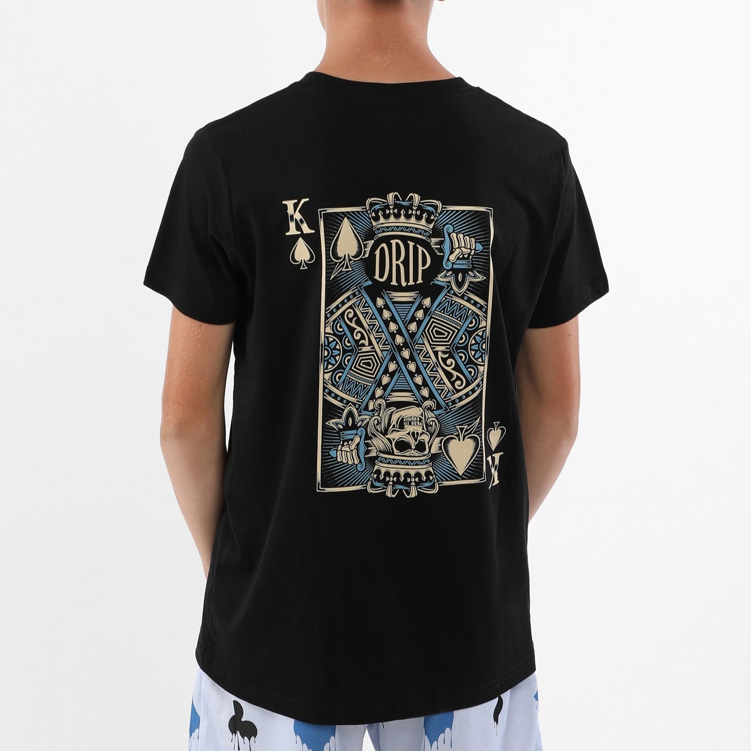 The Drip Shop Kids' King of Aces Graphic Tee Apparel The Drip Shop Black Youth Small