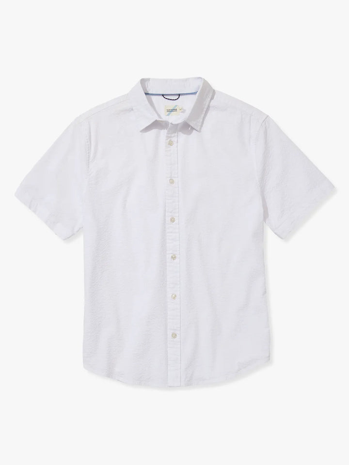 Fair Harbor Mens The Seersucker Shirt Apparel Fair Harbor White Small 