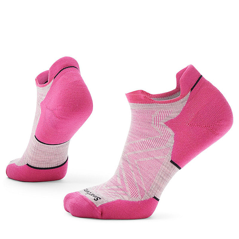 Smartwool Women's Run Targeted Cushion Low Ankle Socks Apparel Smartwool Ash Power Pink Small 