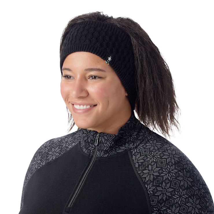 Smartwool Fleece Lined Headband Accessories Smartwool Black  