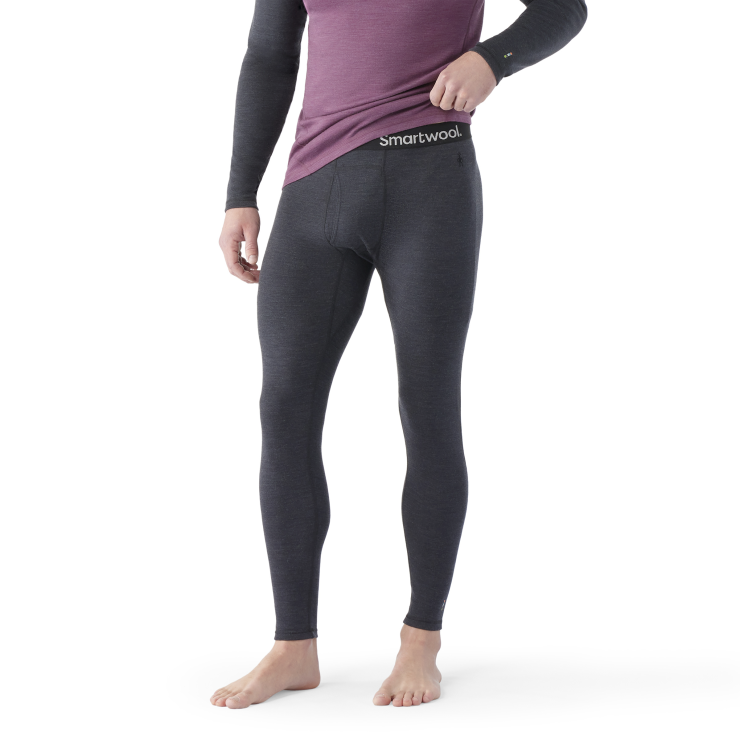 Smartwool Men's Classic Thermal Merino Base Layer Bottom Apparel Smartwool Charcoal Heather-010 Small 