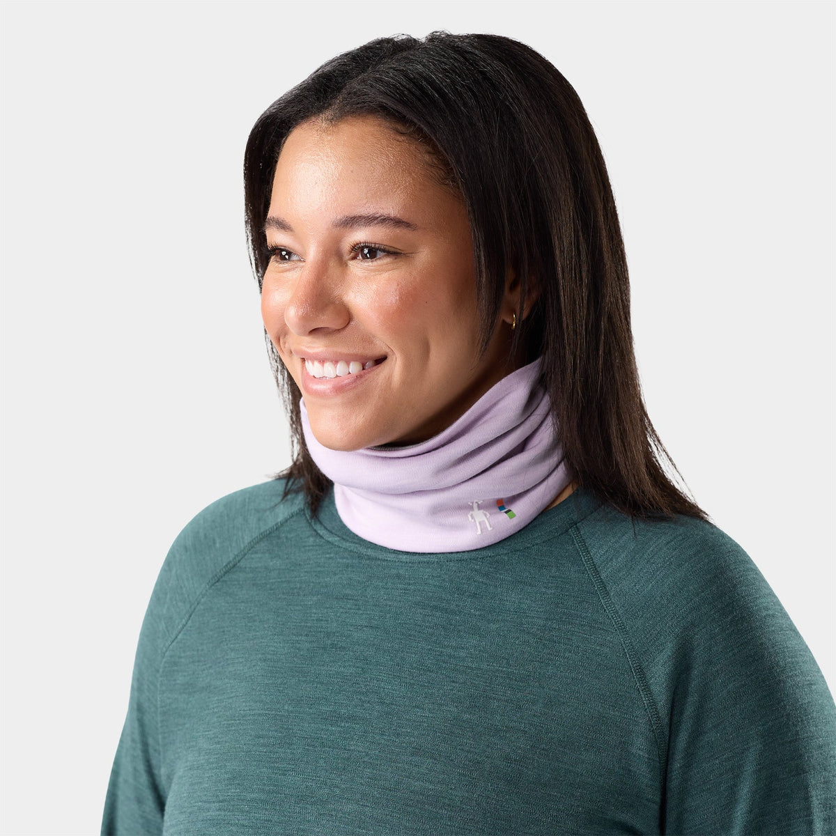 Smartwool Thermal Merino Reversible Neck Gaiter Accessories Smartwool Icy Lavender Sky-R10
