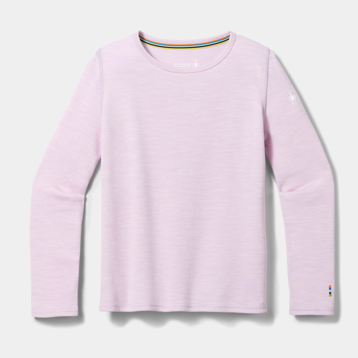 Smartwool Kids' Classic Thermal Merino Base Layer Crew Apparel Smartwool Lavender Sky Heather-R11 Small