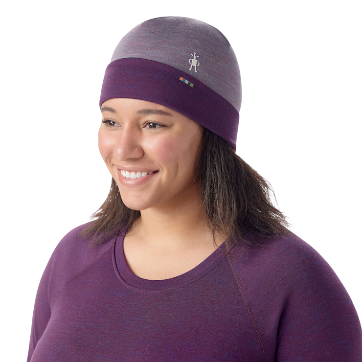 Smartwool Thermal Merino Reversible Cuffed Beanie Accessories Smartwool Chalk Violet Heather  