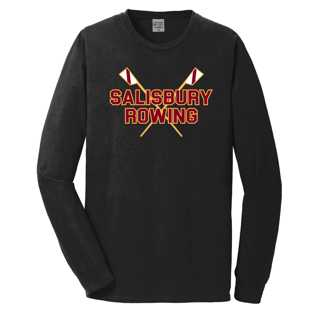 Salisbury Rowing Washed Cotton Long Sleeve ASF Sports & Outdoors Black Adult S