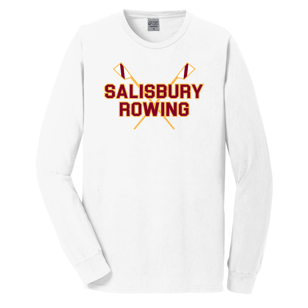 Salisbury Rowing Washed Cotton Long Sleeve ASF Sports & Outdoors White Adult S