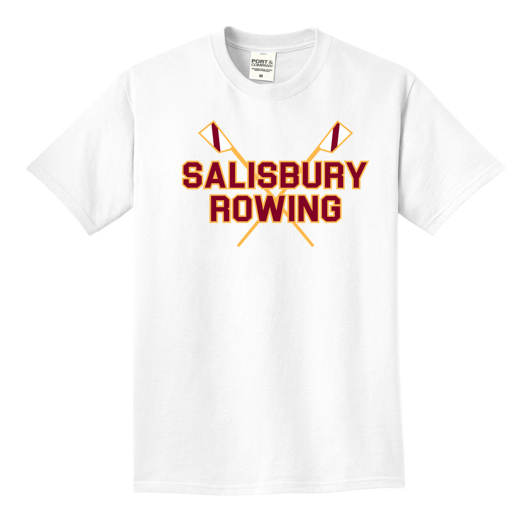 Salisbury Rowing Washed Cotton Short Sleeve ASF Sports & Outdoors White Adult S