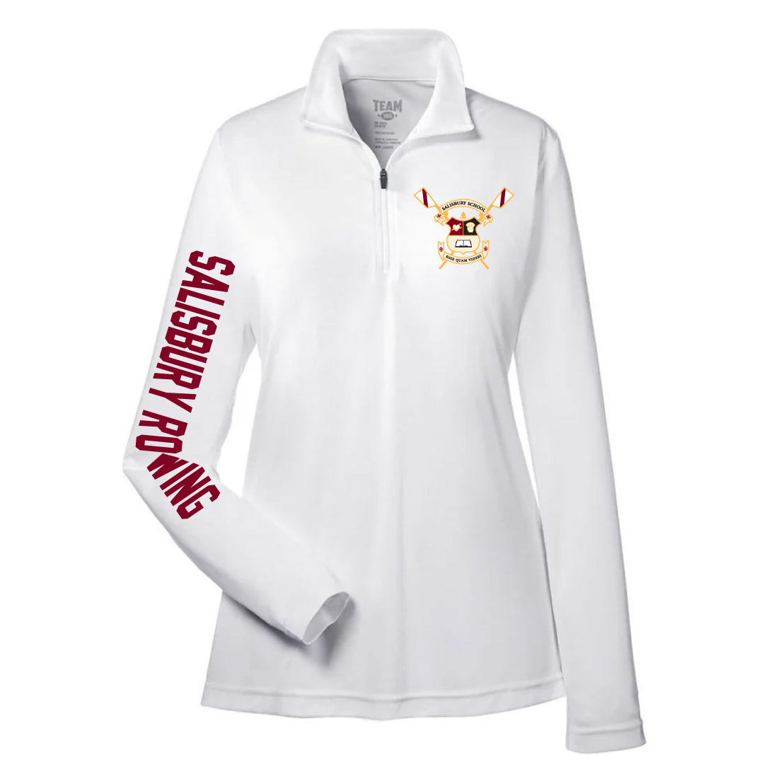 Salisbury Rowing UV Performance 1/4 Zip ASF Sports & Outdoors White Ladies XS