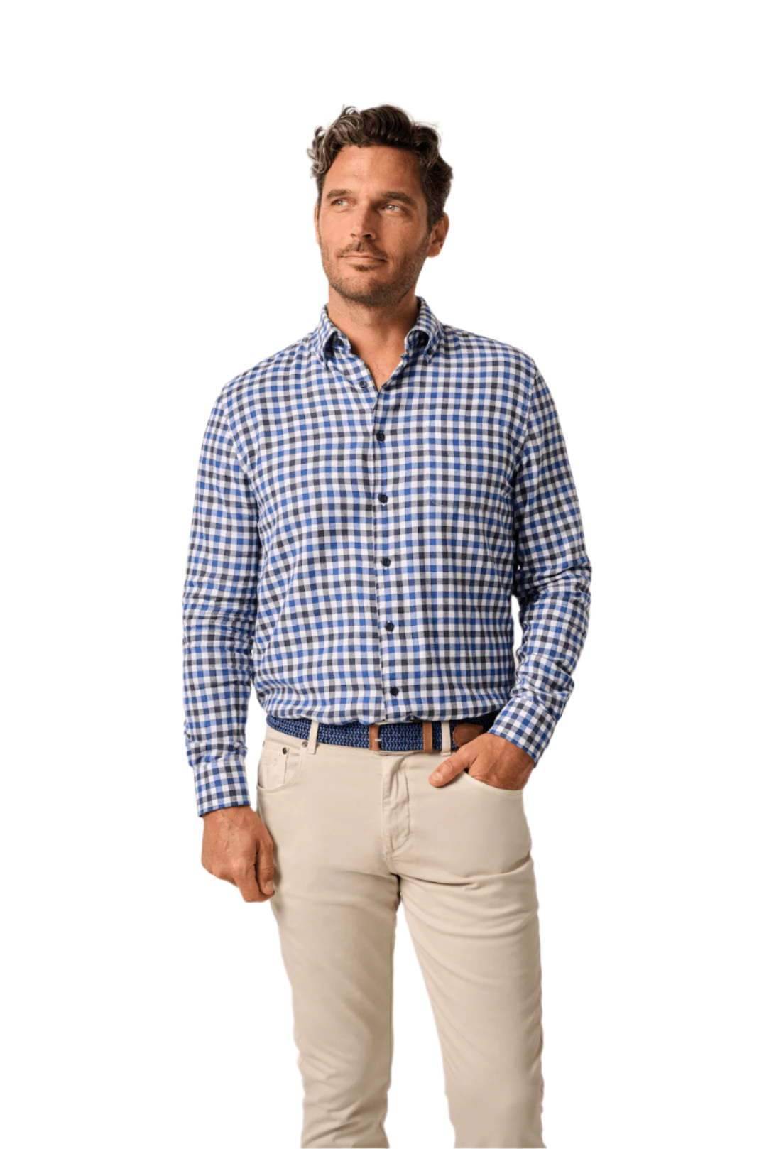 Johnnie-O Men's Millbank Button Down Shirt Apparel Johnnie-O Wake Small